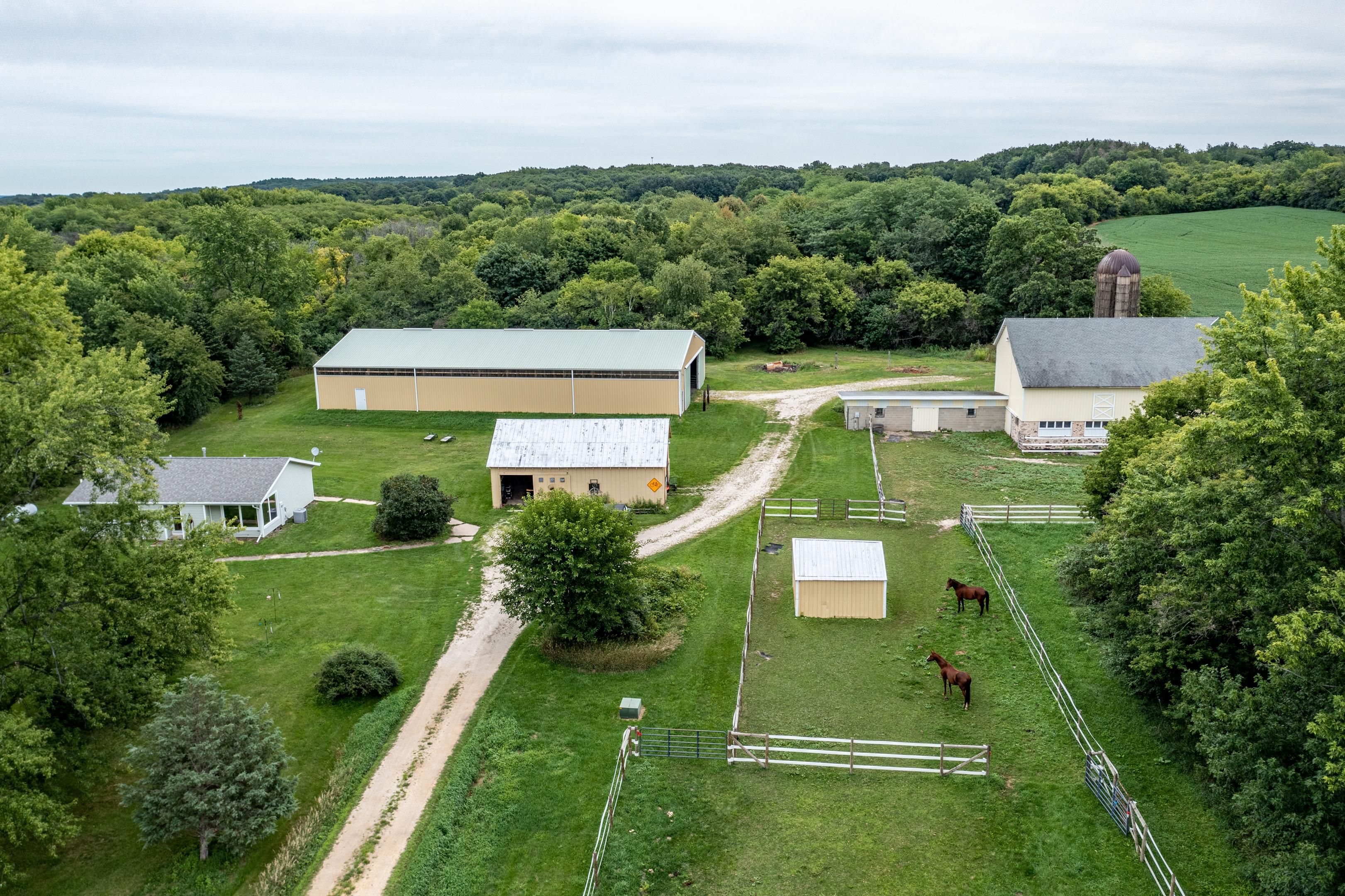 Elkhorn, Walworth County, WI Farms and Ranches, Horse Property, House