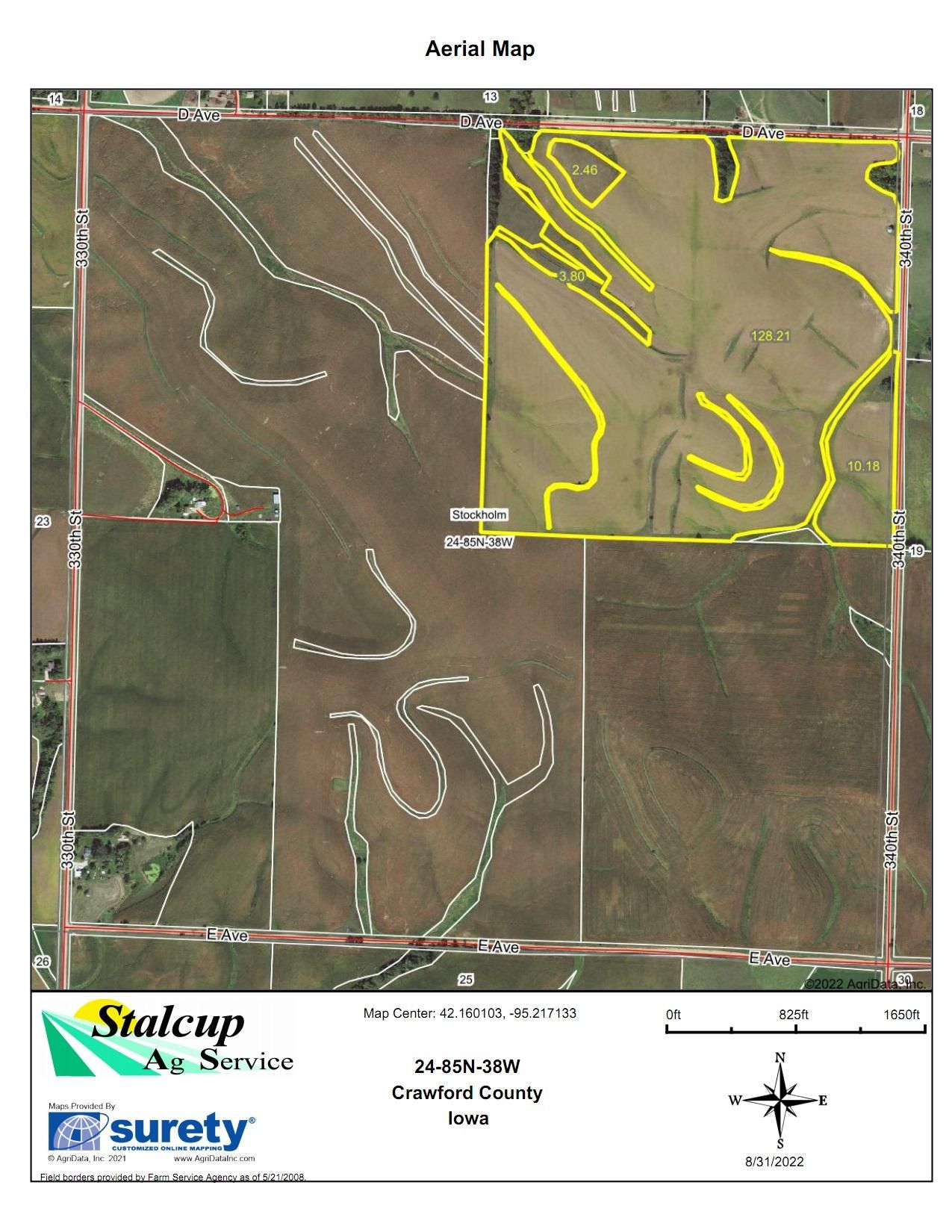 Deloit, Crawford County, IA Farms and Ranches for auction Property ID