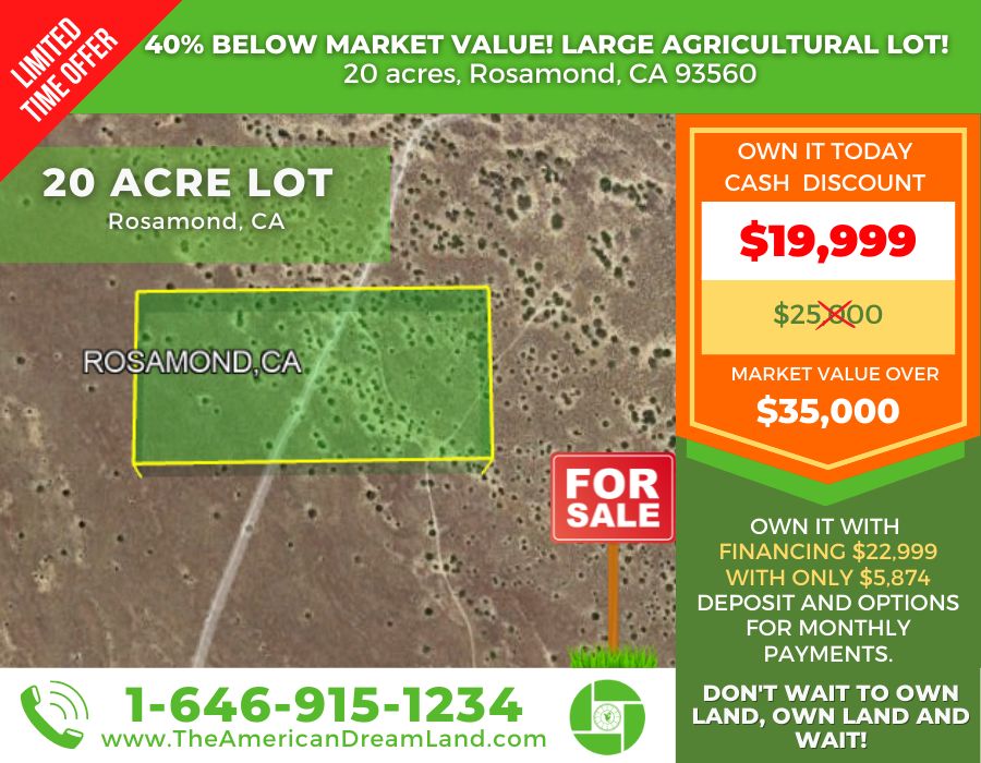 Rosamond, Kern County, CA Farms and Ranches, Recreational Property