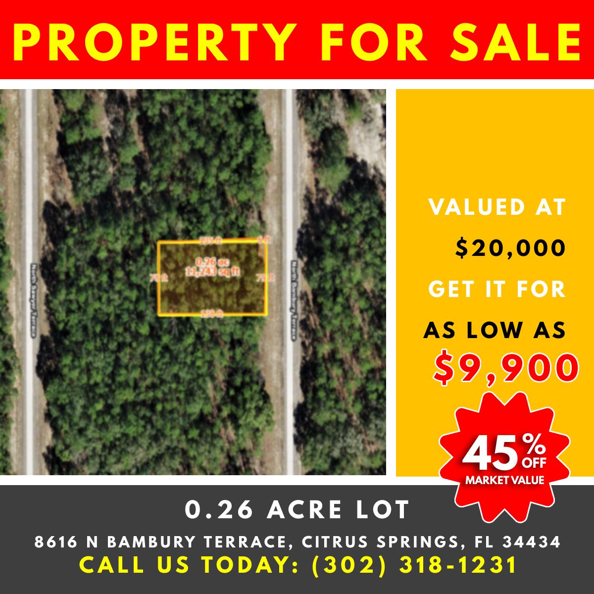 Citrus Springs, Citrus County, FL Homesites for sale Property ID