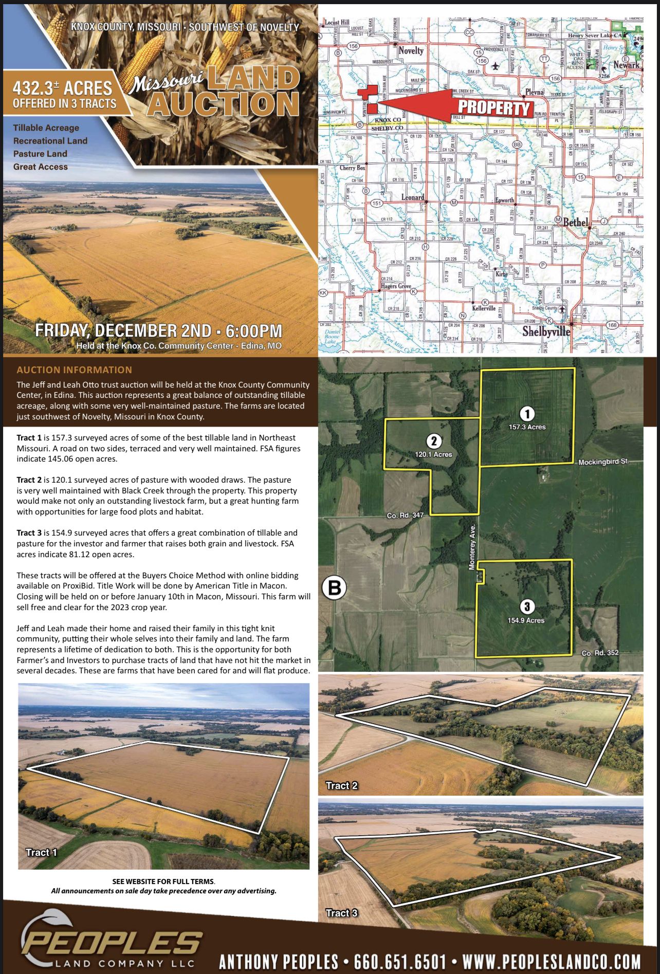 Novelty, Knox County, MO Farms and Ranches for auction Property ID