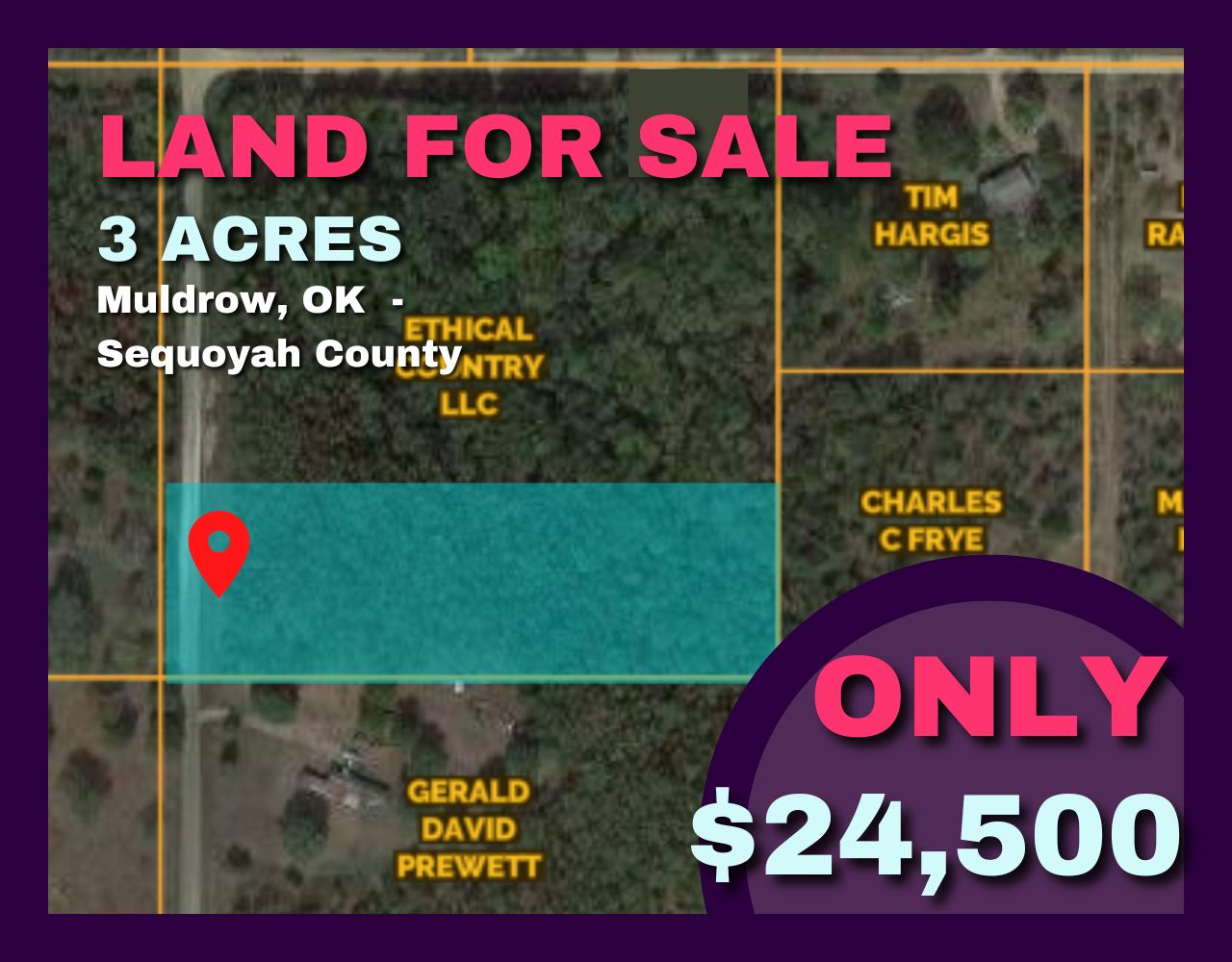 Muldrow, Sequoyah County, OK Recreational Property, Undeveloped Land
