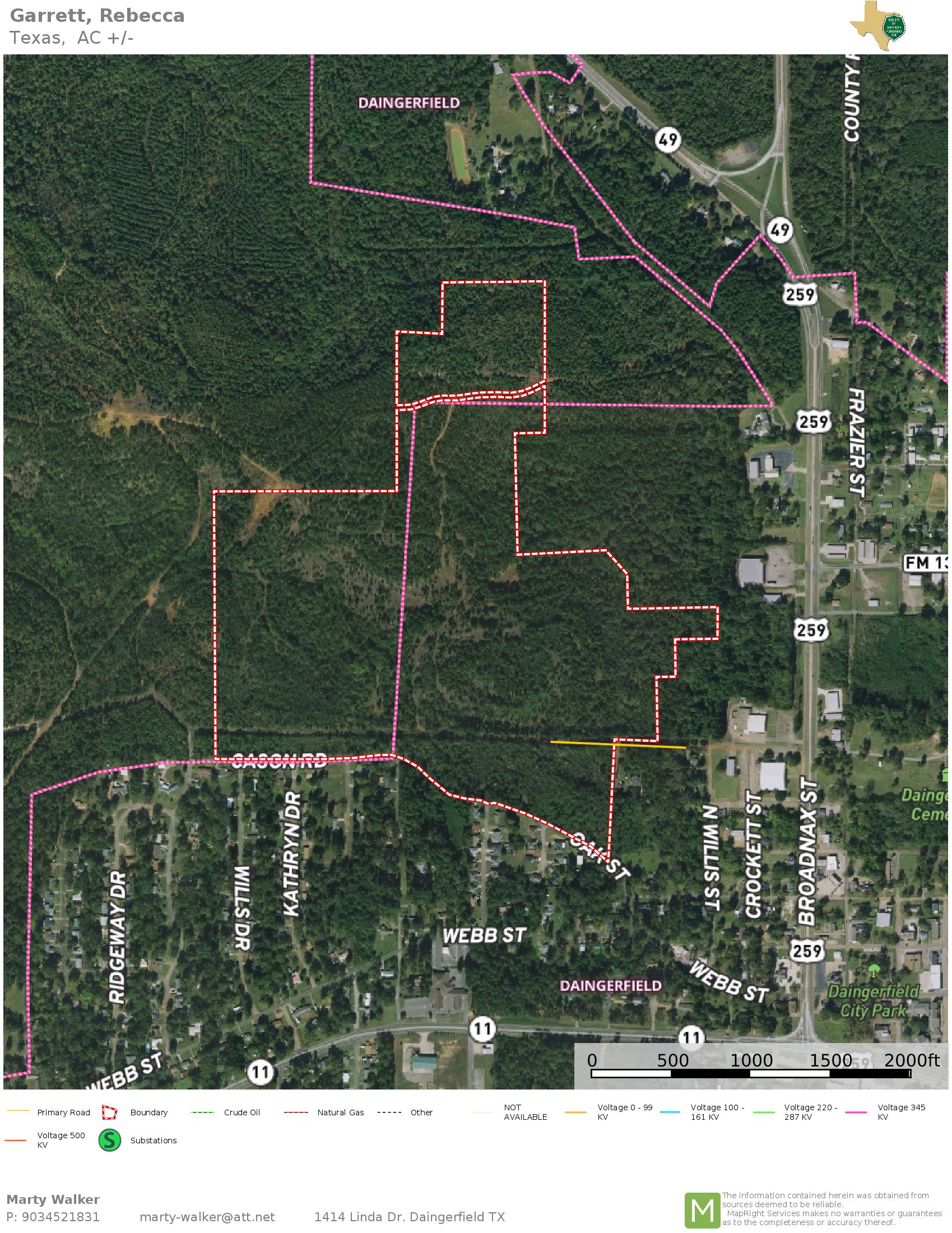 Daingerfield, Morris County, TX Recreational Property, Timberland