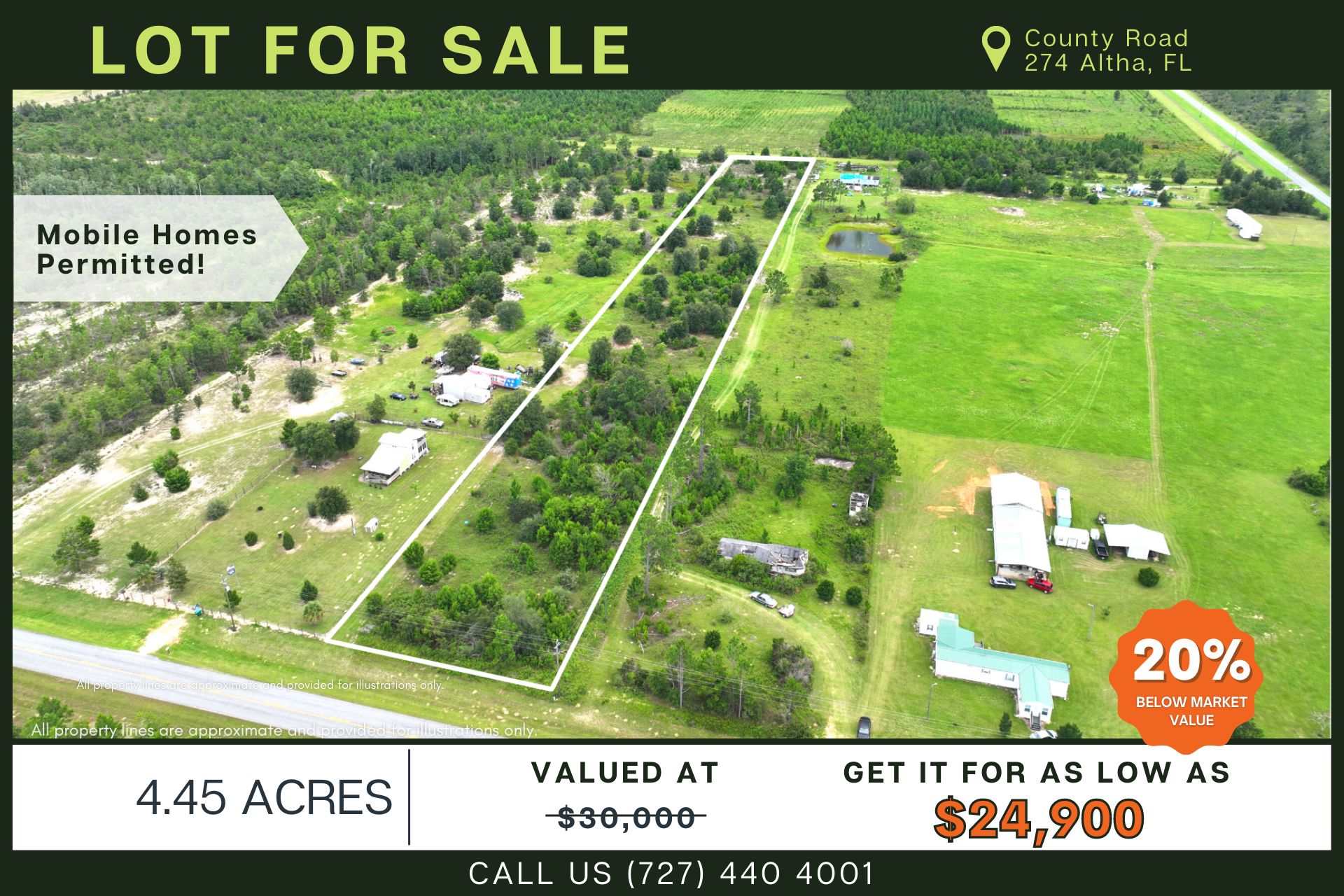 Altha, Calhoun County, FL Recreational Property, Undeveloped Land