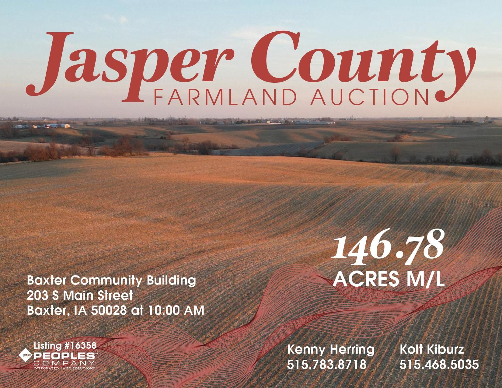 Baxter, Jasper County, IA Farms and Ranches for auction Property ID