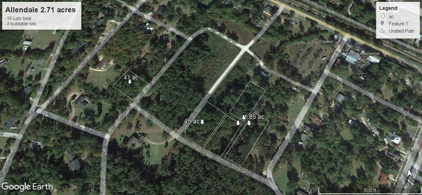 Allendale, Allendale County, SC Undeveloped Land, Homesites for sale