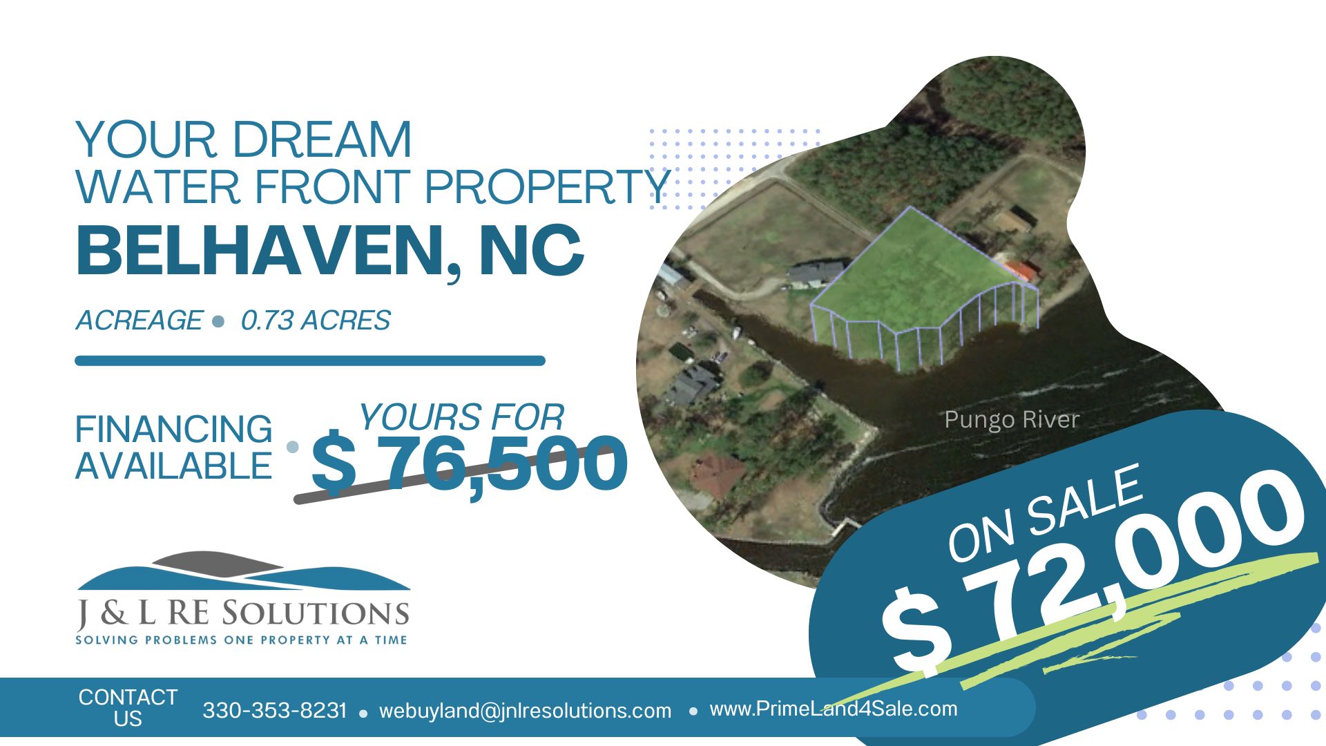 Belhaven, Beaufort County, NC Recreational Property, Undeveloped Land