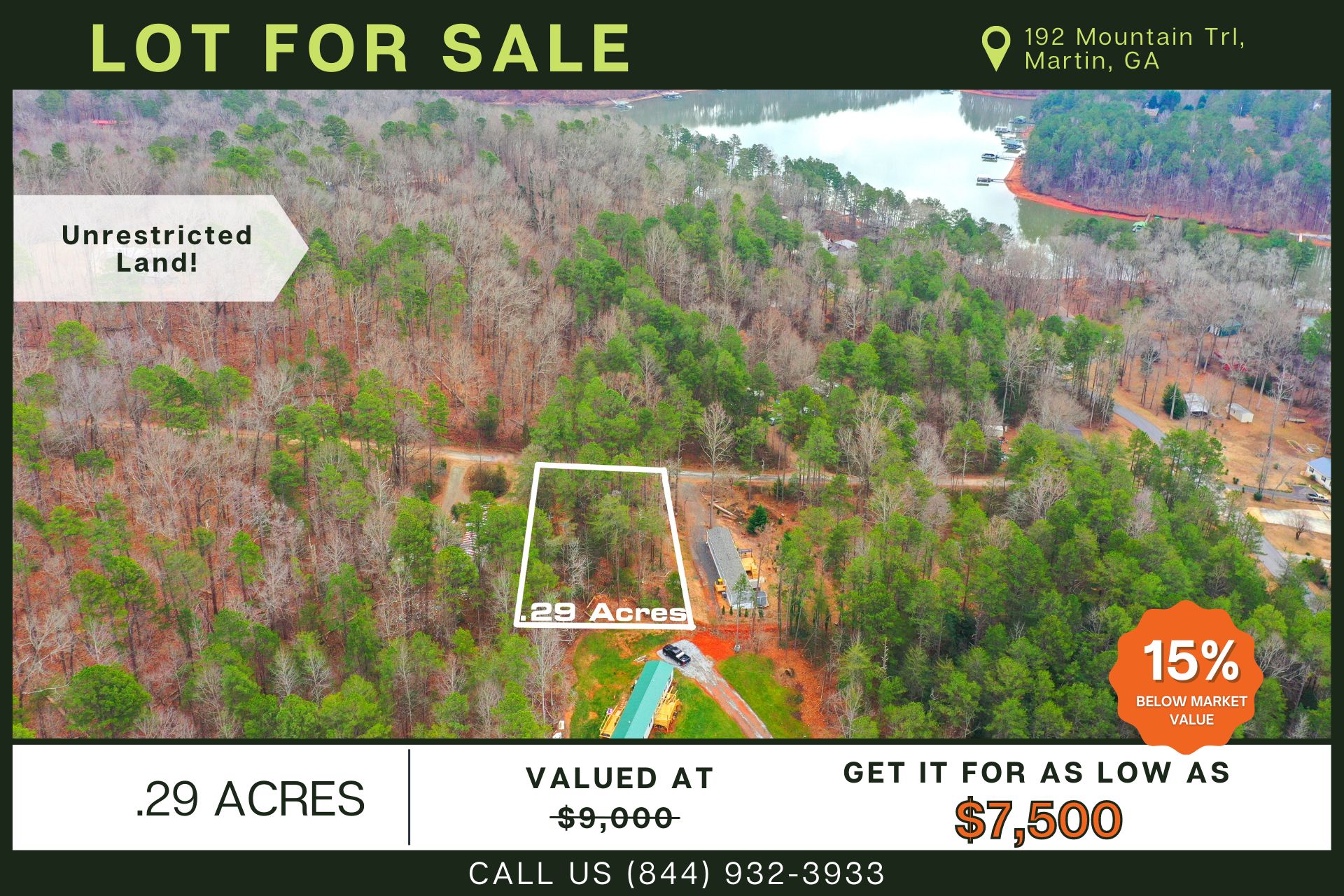 Martin, Stephens County, GA Recreational Property, Undeveloped Land