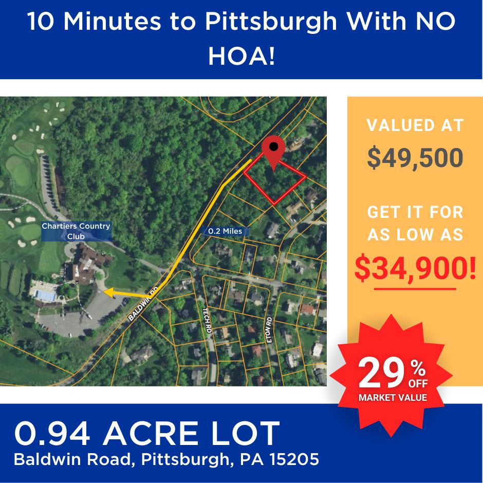 Pittsburgh, Allegheny County, PA Recreational Property, Undeveloped