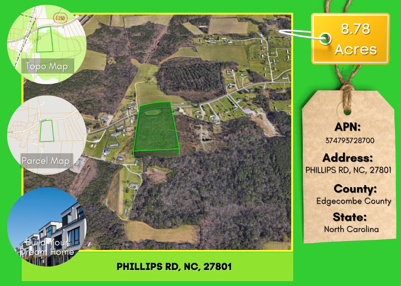 Rocky Mount, County, NC Timberland Property, Undeveloped Land