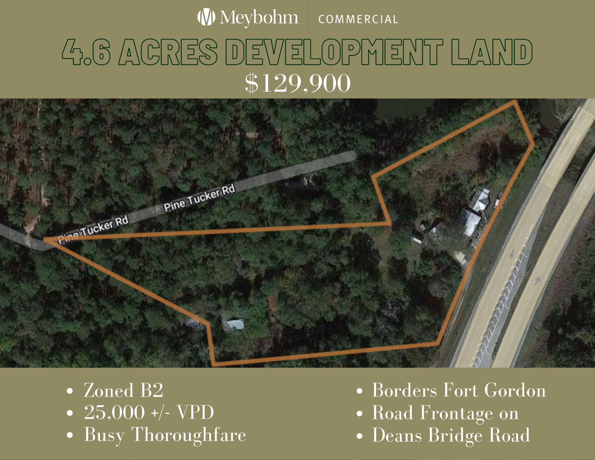 Hephzibah, Richmond County, GA Undeveloped Land, Commercial Property, House for sale Property ID