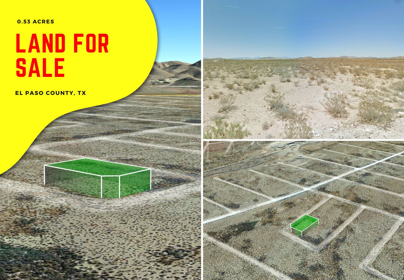 El Paso, El Paso County, TX Recreational Property, Undeveloped Land