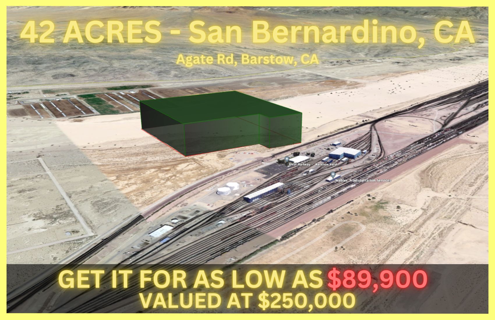 Barstow, San Bernardino County, CA Recreational Property, Undeveloped