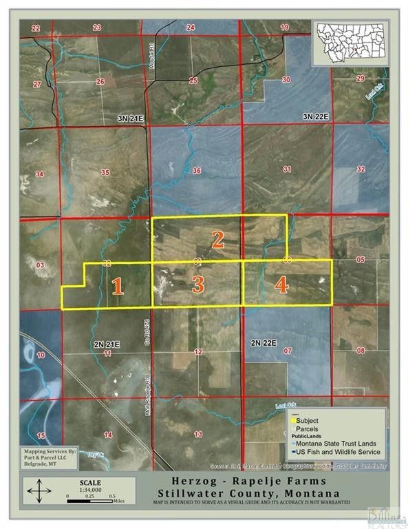 Rapelje, Stillwater County, MT Undeveloped Land for sale Property ID