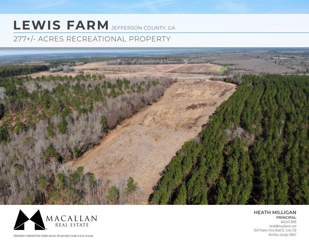 Avera, Jefferson County, GA Recreational Property, Timberland Property