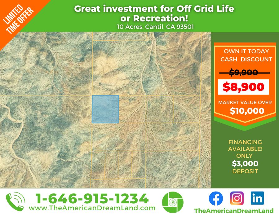Cantil, Kern County, CA Recreational Property, Undeveloped Land