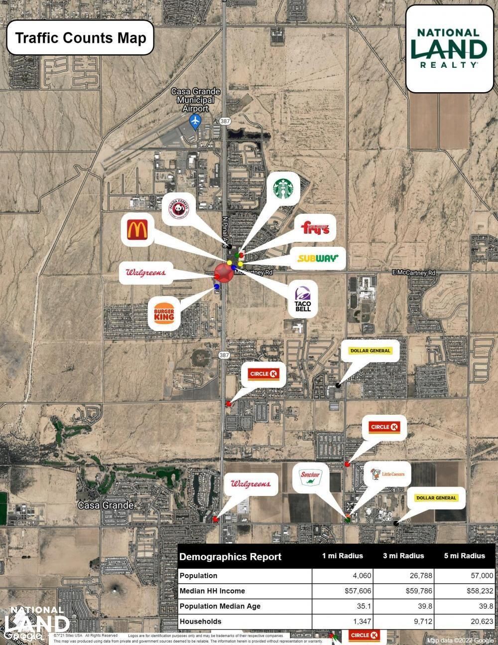 Casa Grande, Pinal County, AZ Undeveloped Land, Commercial Property for