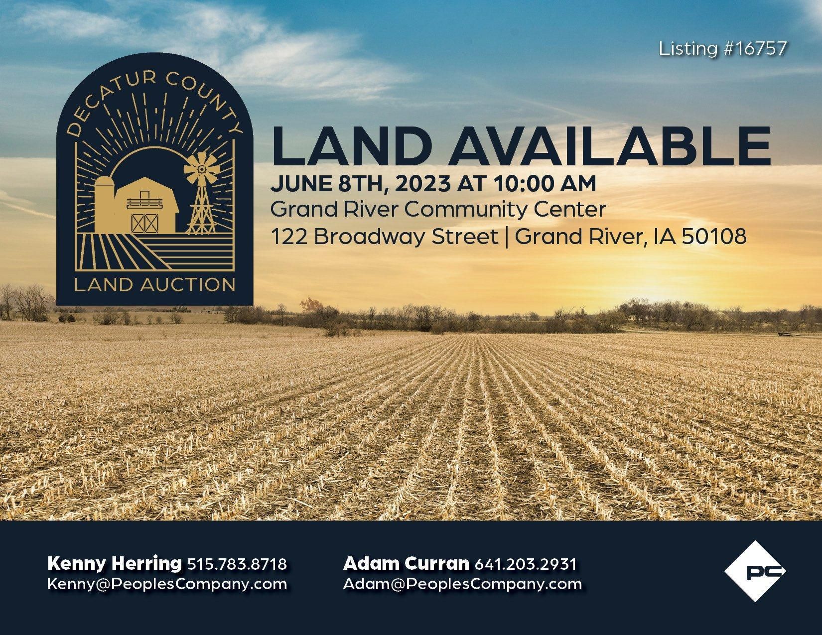 Grand River, Decatur County, IA Farms and Ranches for sale Property ID