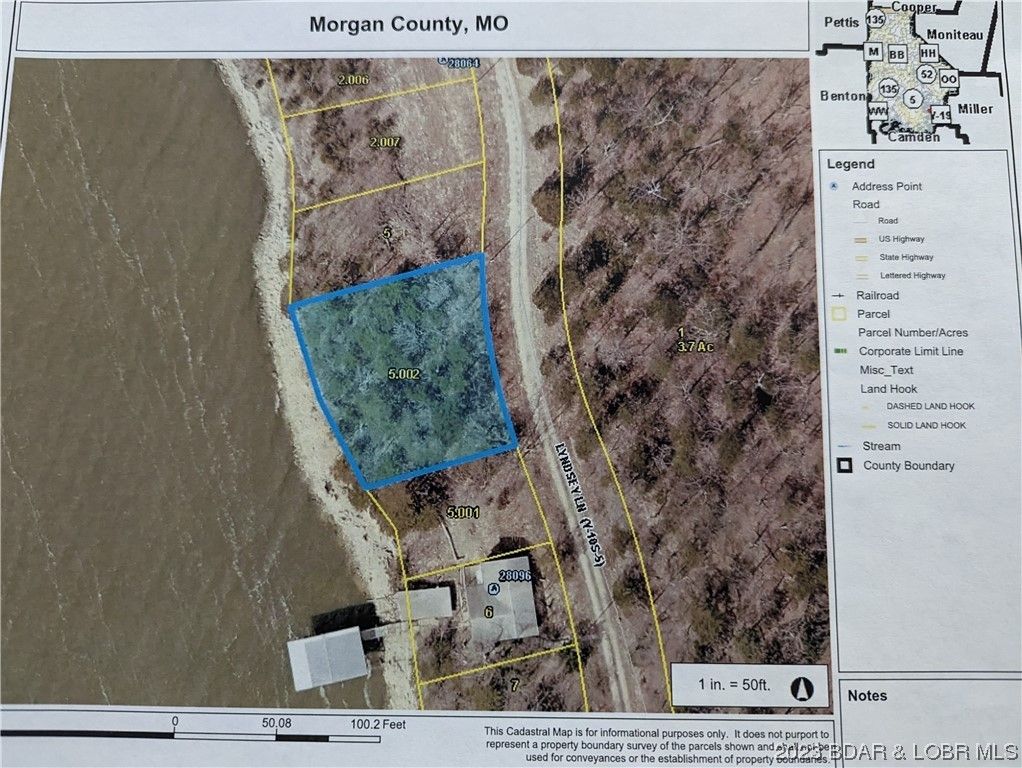 Rocky Mount, County, MO Undeveloped Land, Lakefront Property, Waterfront Property