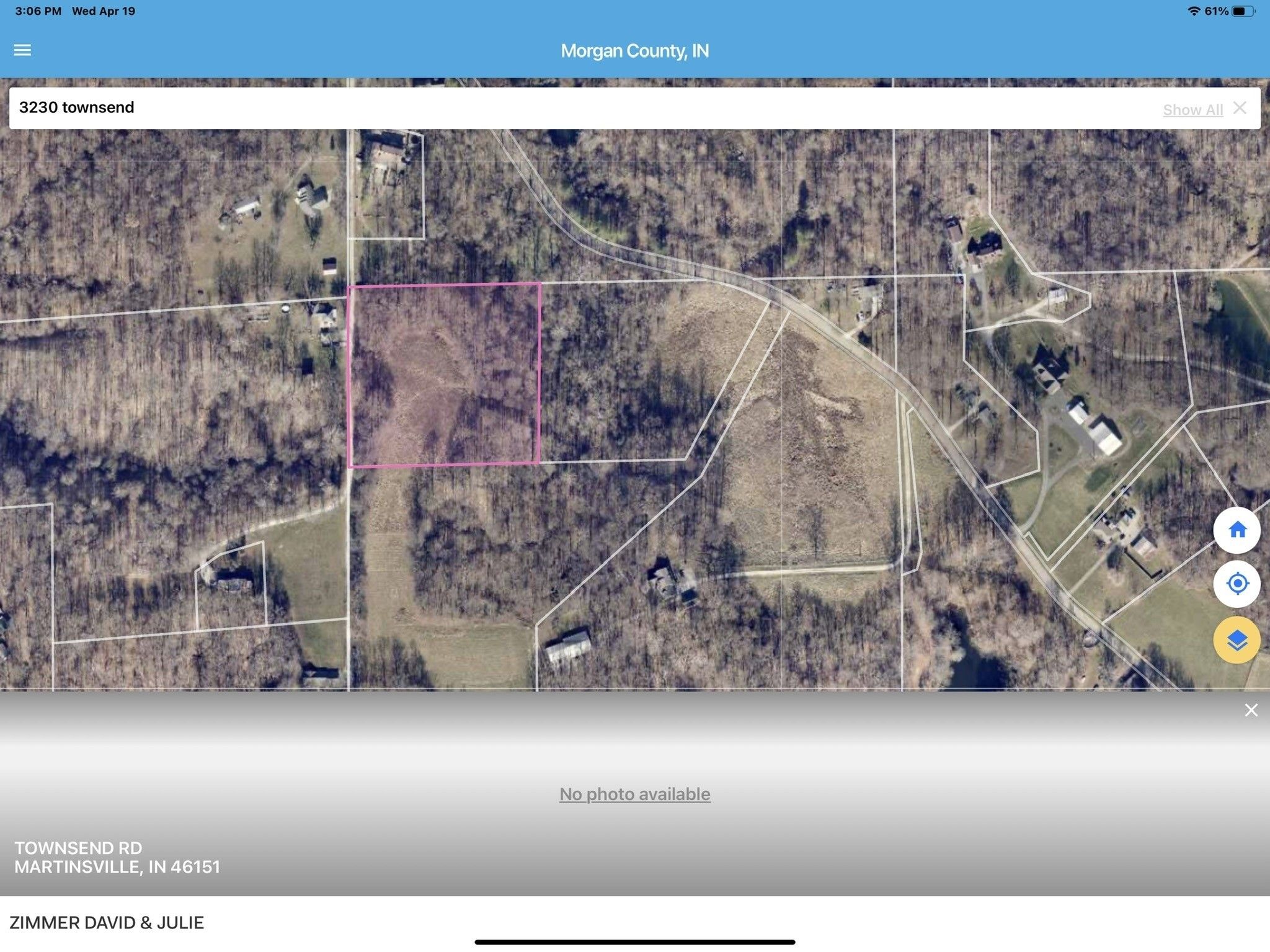 Martinsville, County, IN Undeveloped Land for sale Property ID