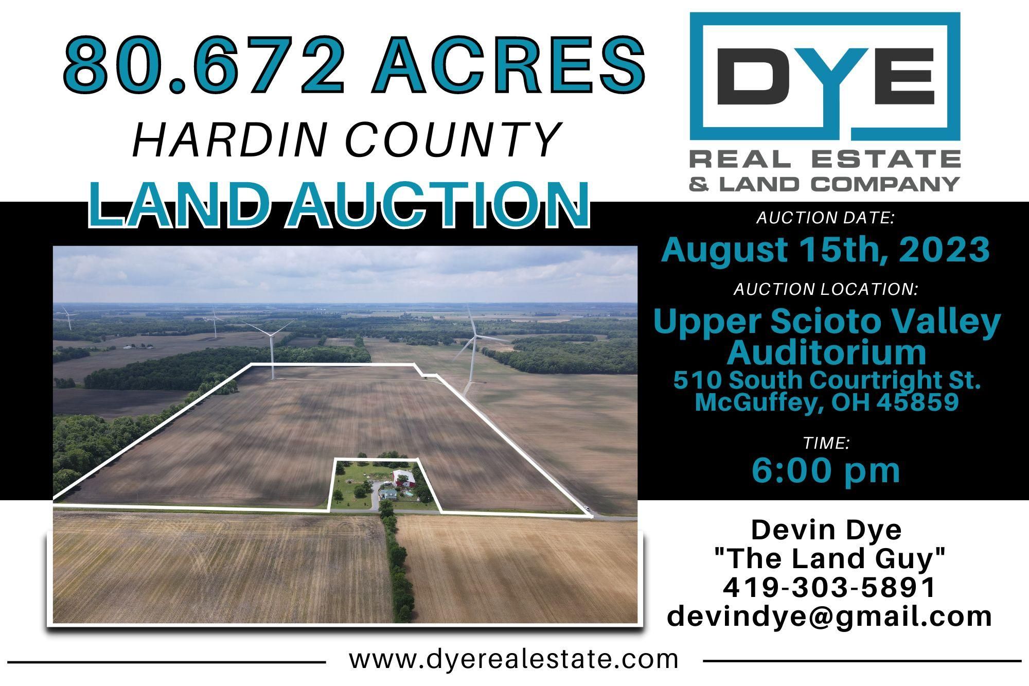 McGuffey, Hardin County, OH Farms and Ranches for auction Property ID