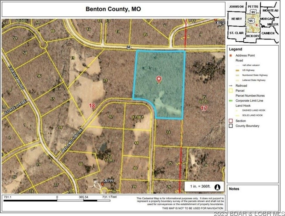 Edwards, Benton County, MO Undeveloped Land for sale Property ID