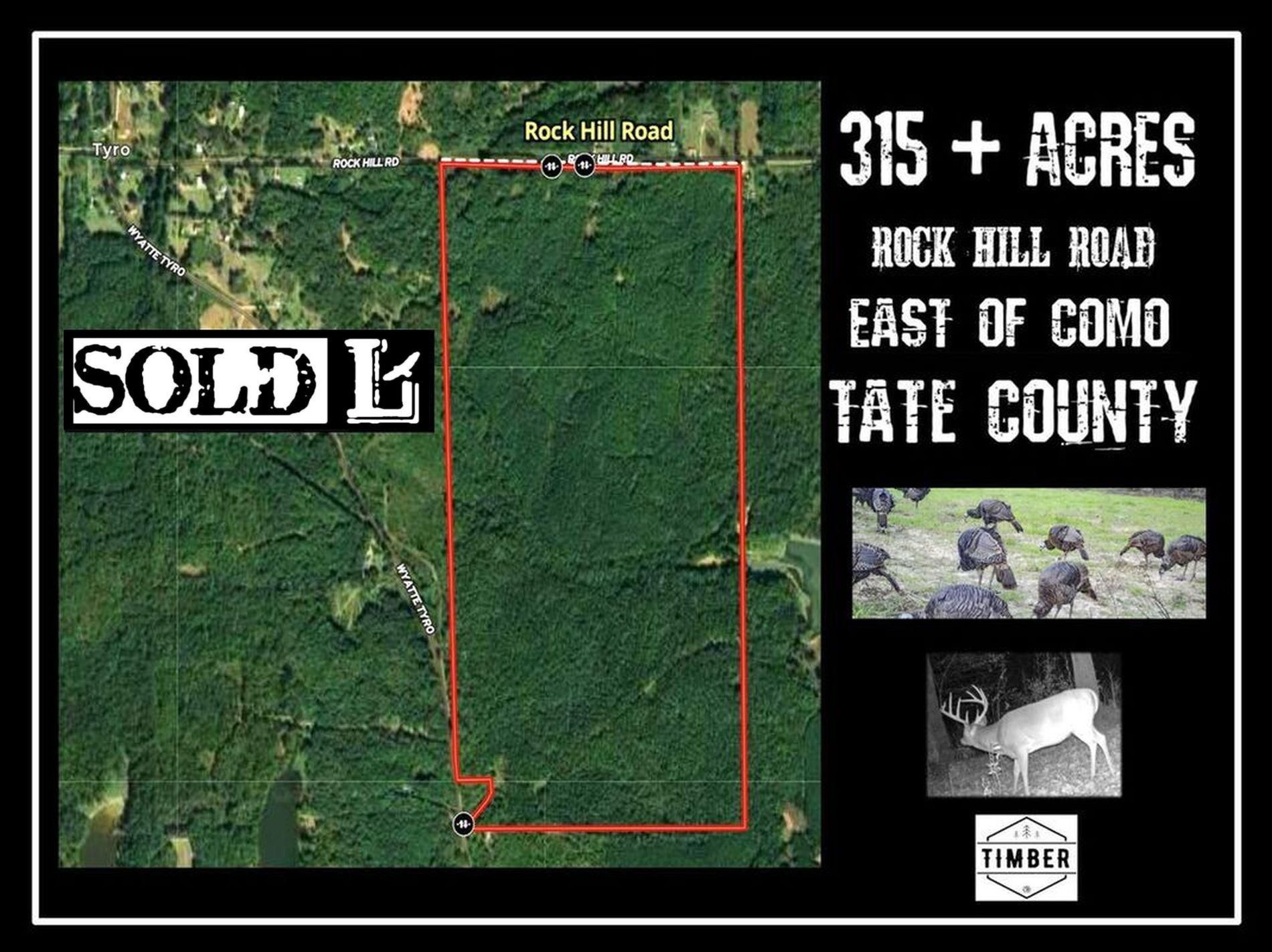 Como, Tate County, MS Recreational Property, Timberland Property