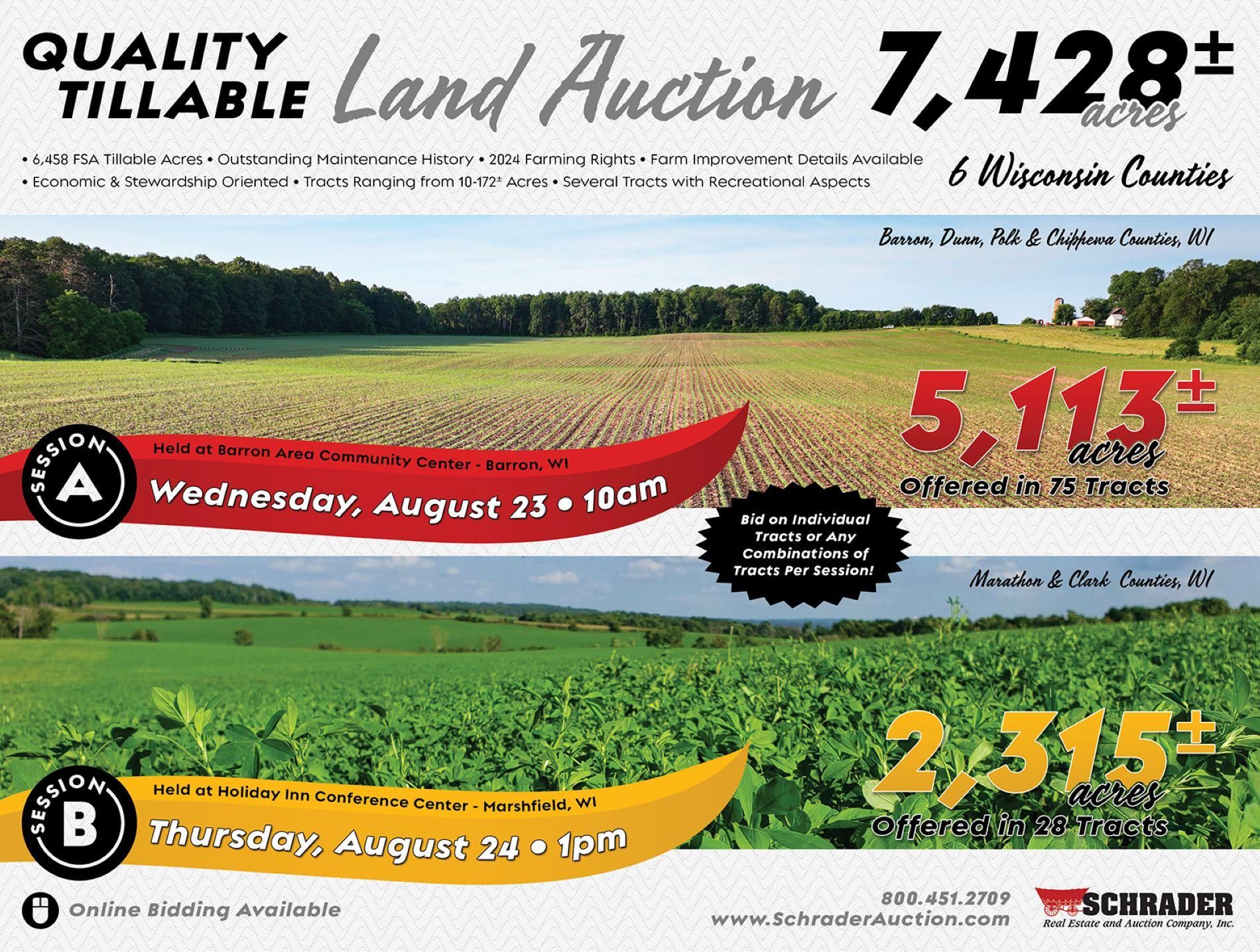 Barron, Barron County, WI Farms and Ranches, Undeveloped Land for