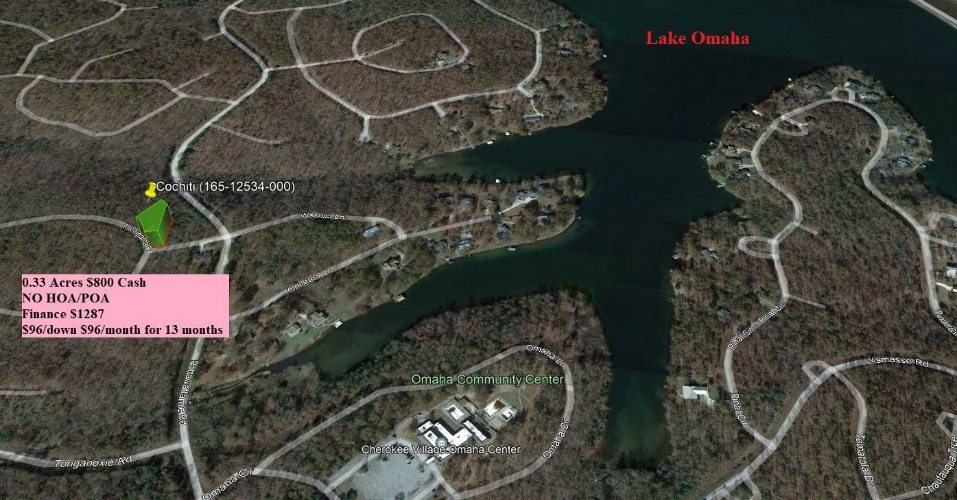 Cherokee Village, Fulton County, AR Recreational Property, Undeveloped