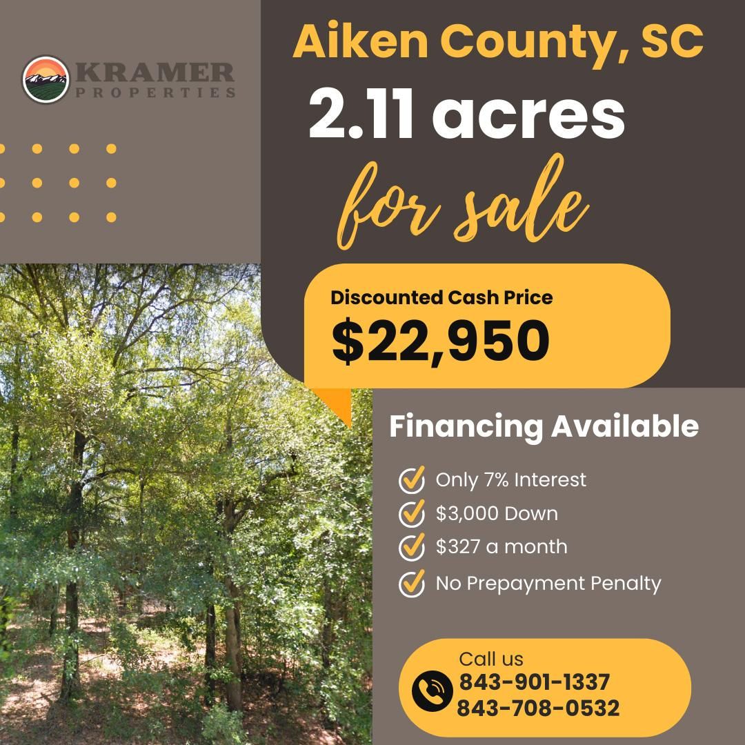 Wagener, Aiken County, SC Undeveloped Land, Horse Property, Homesites
