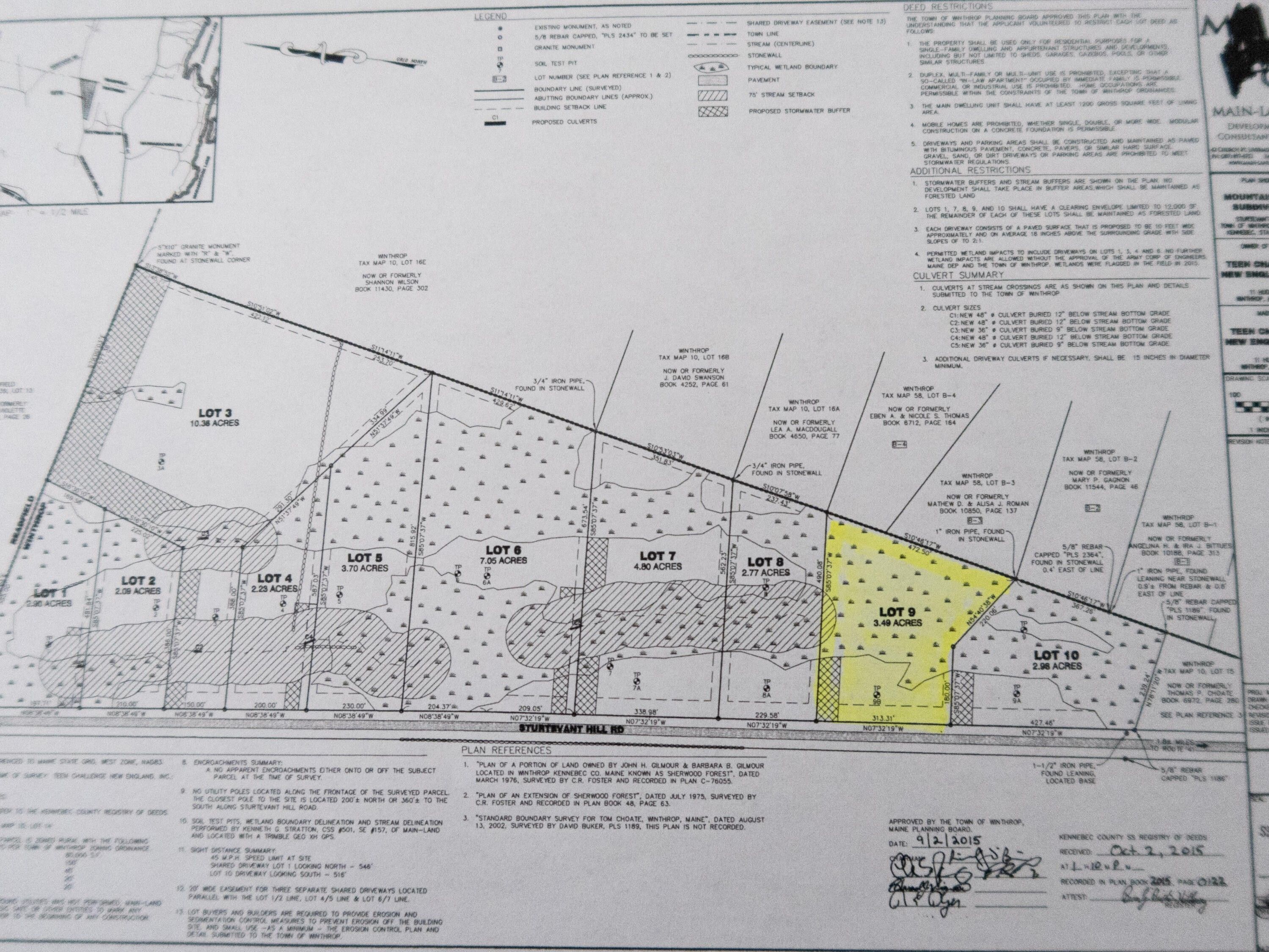Winthrop, Kennebec County, ME Undeveloped Land, Homesites for sale