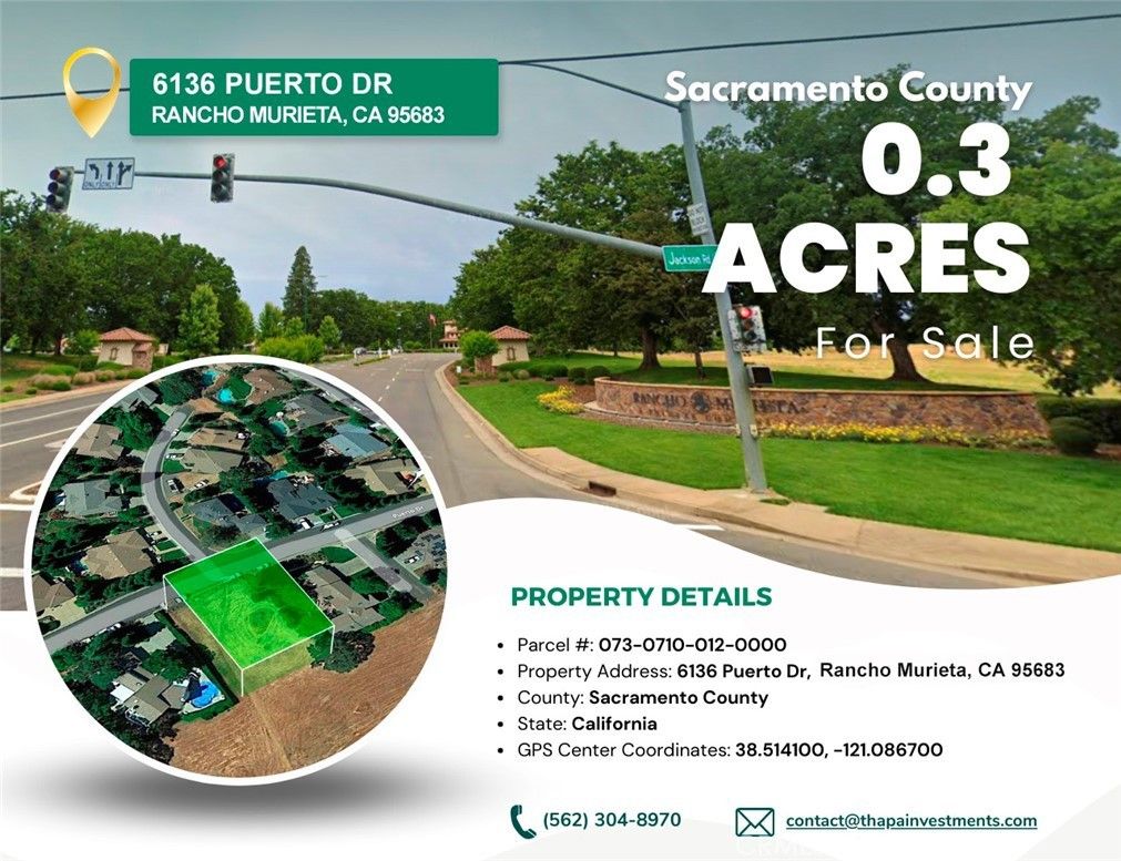 6136 Puerto Drive, Rancho Murieta, CA 95683 MLS DW23113378 LandWatch