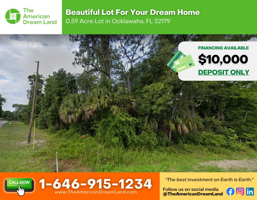 Ocklawaha, Marion County, FL Recreational Property, Undeveloped Land