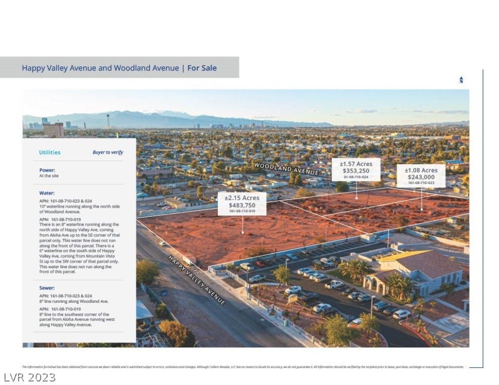 Las Vegas, Clark County, NV Undeveloped Land, Homesites for sale
