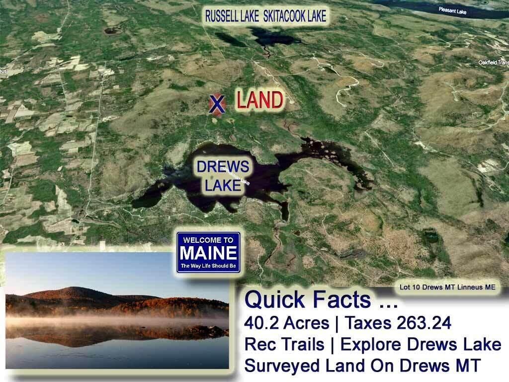 Linneus, Aroostook County, ME Undeveloped Land for sale Property ID