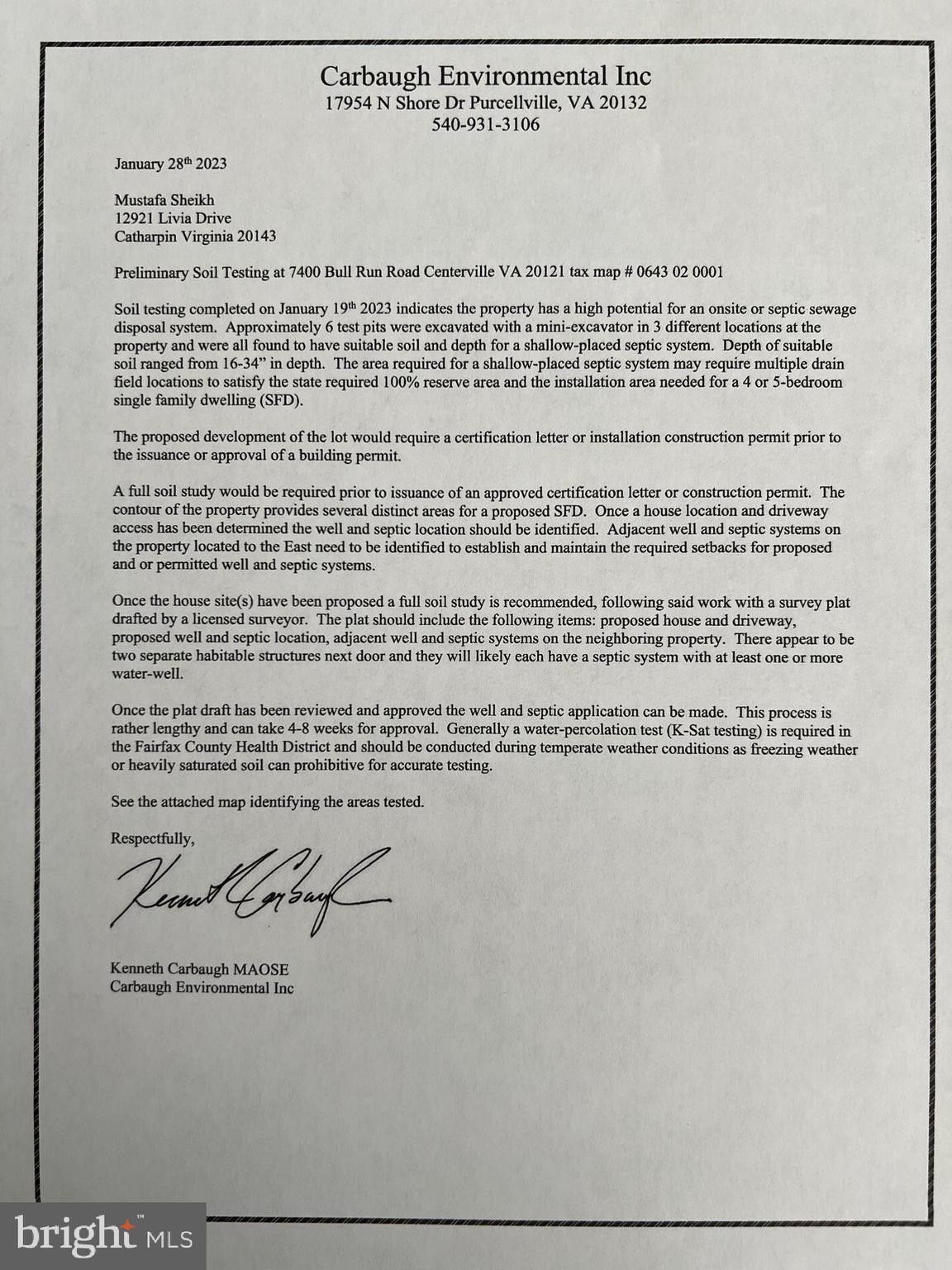 Centreville, Fairfax County, VA Undeveloped Land for sale Property ID