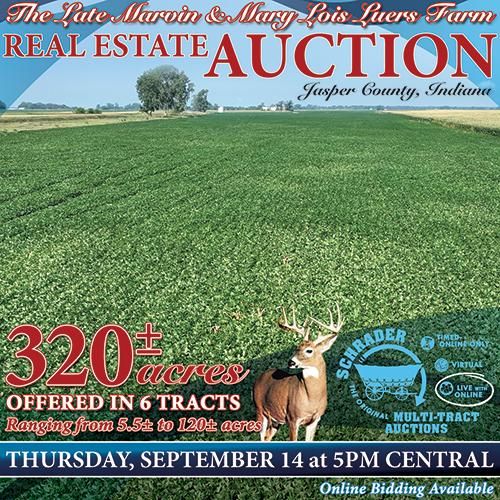 Rensselaer, Jasper County, IN Farms and Ranches, Undeveloped Land for auction Property ID