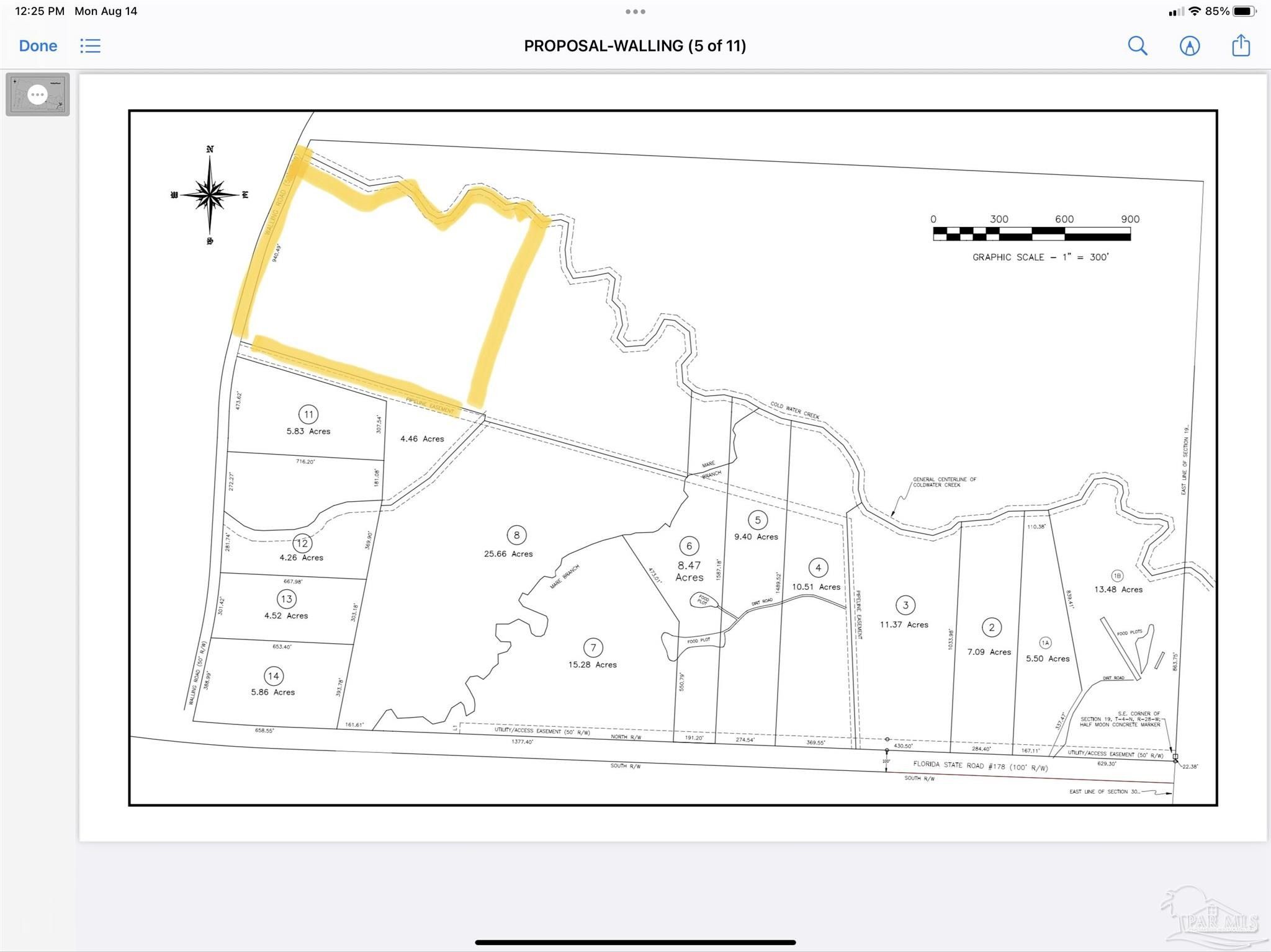 Jay, Santa Rosa County, FL Undeveloped Land, Lakefront Property