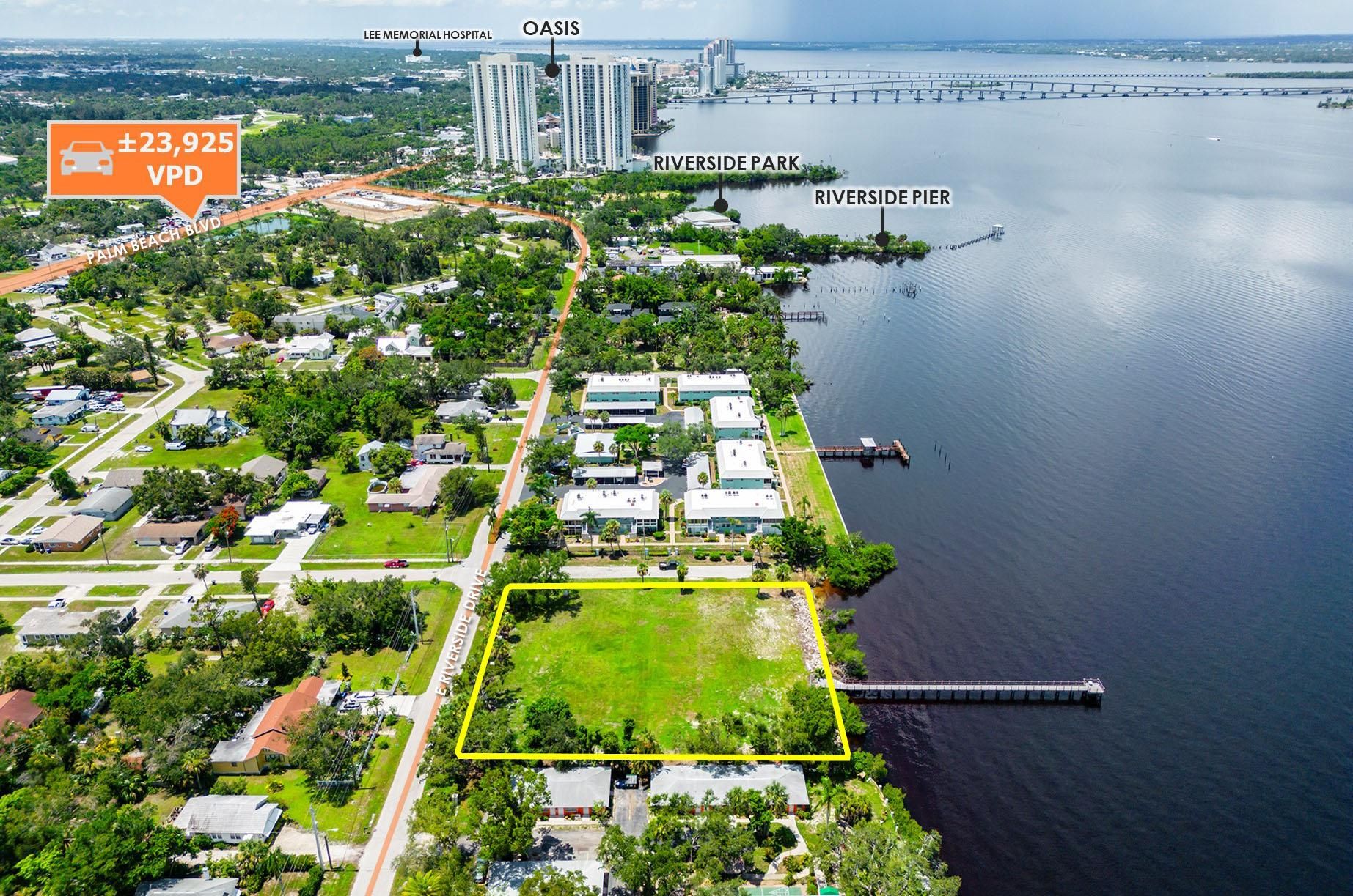 Fort Myers, Lee County, FL Undeveloped Land, Riverfront Property