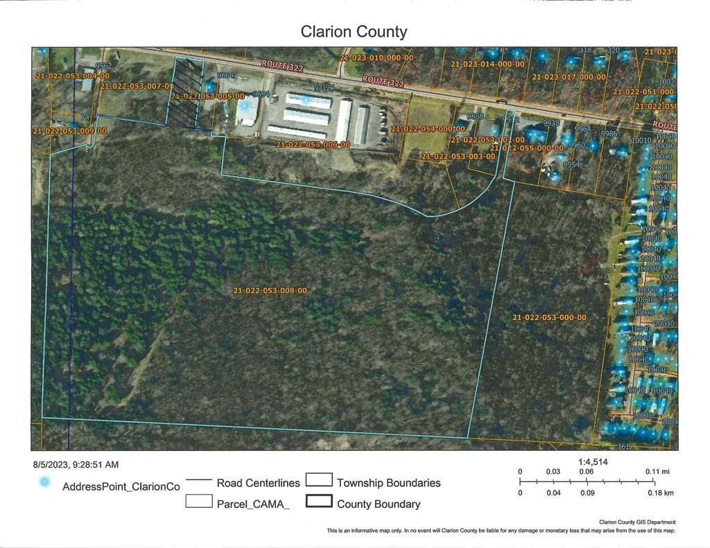 Shippenville, Clarion County, PA Undeveloped Land for sale Property ID