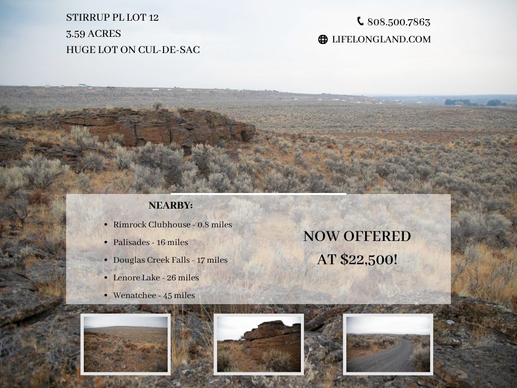 Palisades, Douglas County, WA Recreational Property, Undeveloped Land