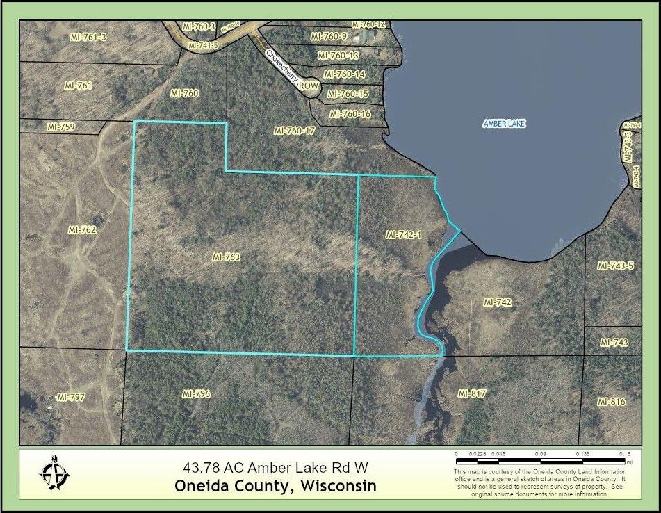 Minocqua, Oneida County, WI Undeveloped Land, Lakefront Property, Waterfront Property for sale