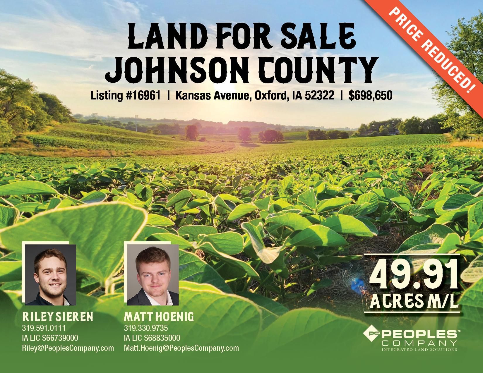 Oxford, Johnson County, IA Farms and Ranches, Recreational Property for