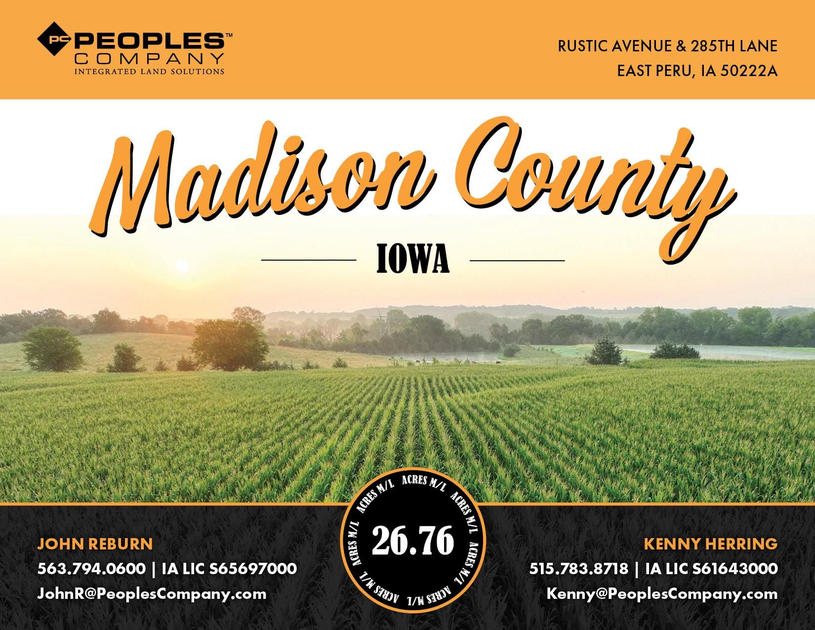 East Peru, Madison County, IA Farms and Ranches for sale Property ID