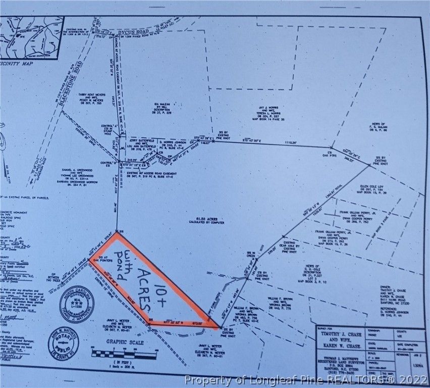Sanford, Lee County, NC Undeveloped Land for sale Property ID