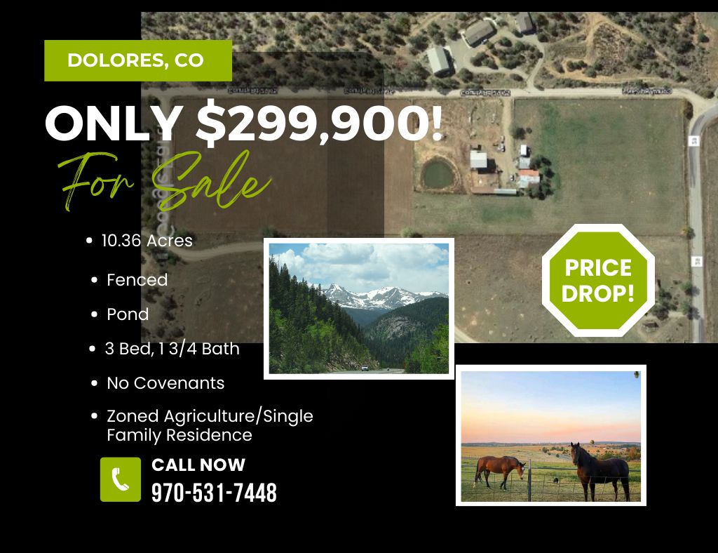 Dolores, Montezuma County, CO Farms and Ranches, Horse Property, House