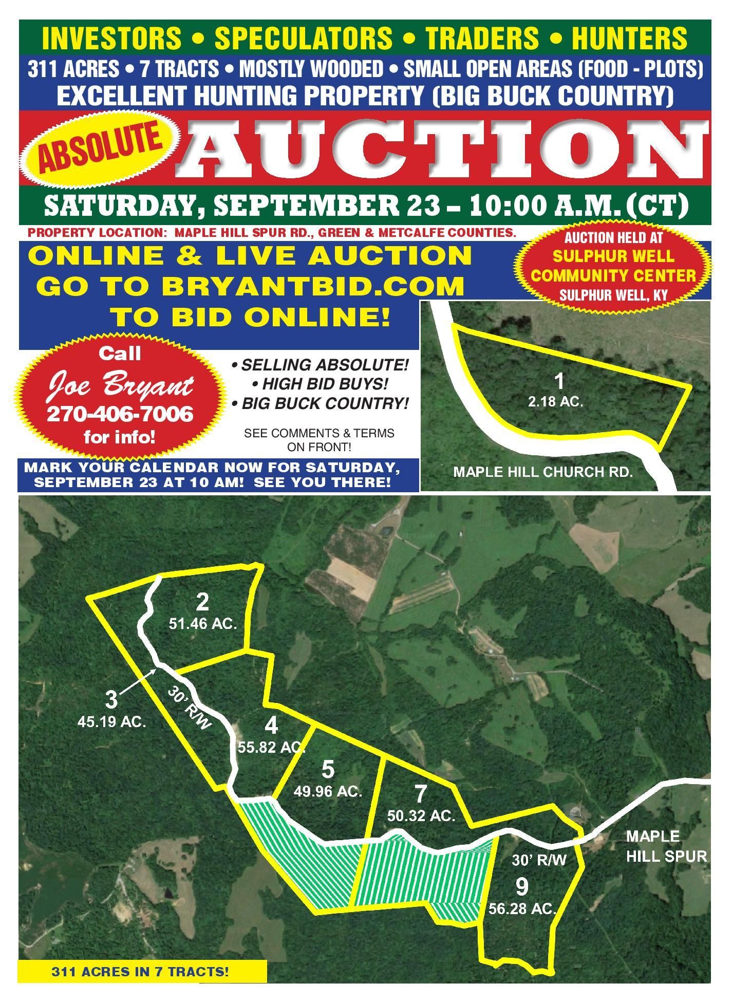 Edmonton, Metcalfe County, KY Recreational Property, Timberland