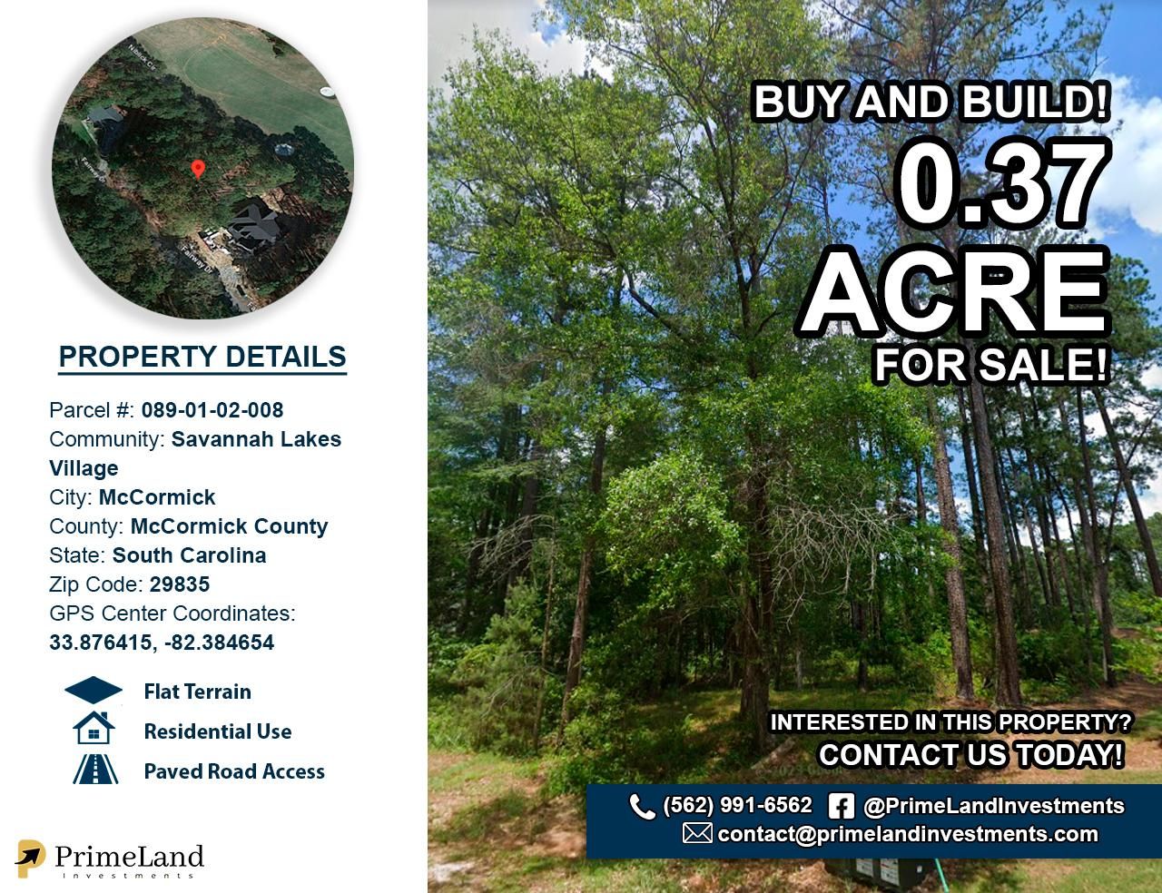 McCormick, McCormick County, SC Recreational Property, Undeveloped Land, Homesites for sale