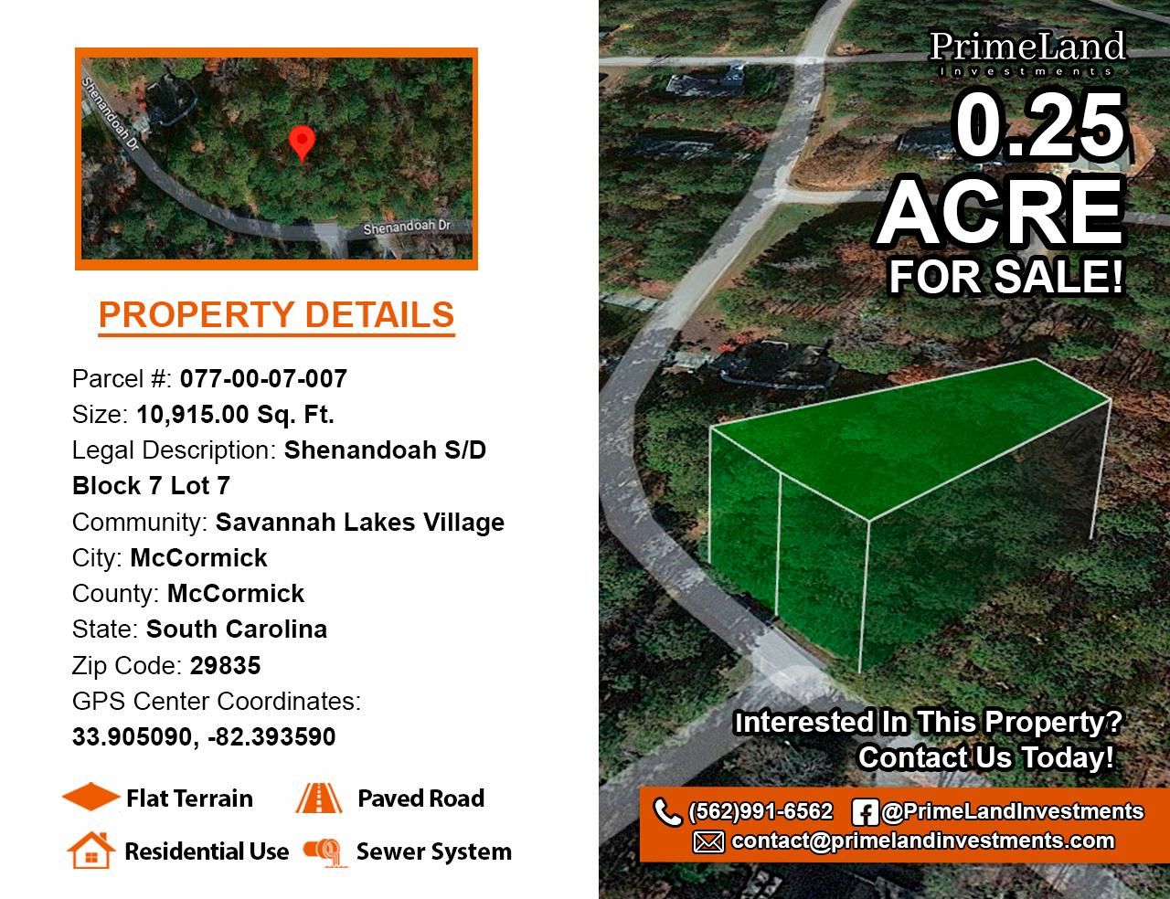 0.25 acres in McCormick, SC, 29835 LandWatch