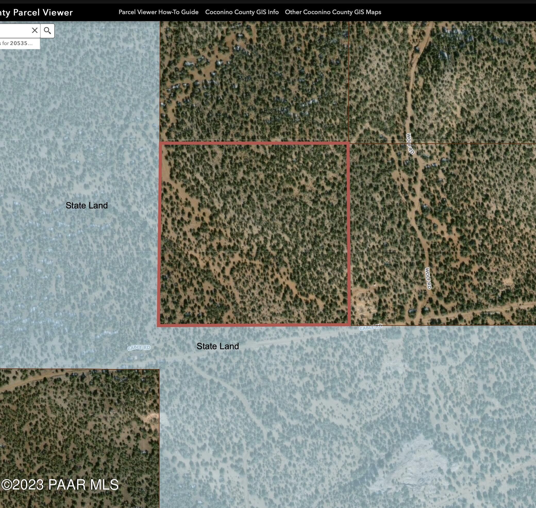 Williams, Coconino County, AZ Undeveloped Land for sale Property ID